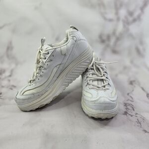 Skechers Shoes Womens 9.5 Shape Ups White 11800 EW Tennis Sneaker Platform Y2K